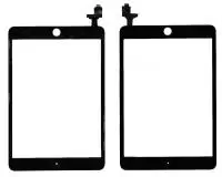 Сенсорное стекло (тачскрин) для планшета Apple iPad Mini 3 (A1599, A1600) (retina) + IC, черное