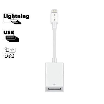 Адаптер Earldom ET-OT48 Lightning to USB 3.0 OTG Adapter, белый
